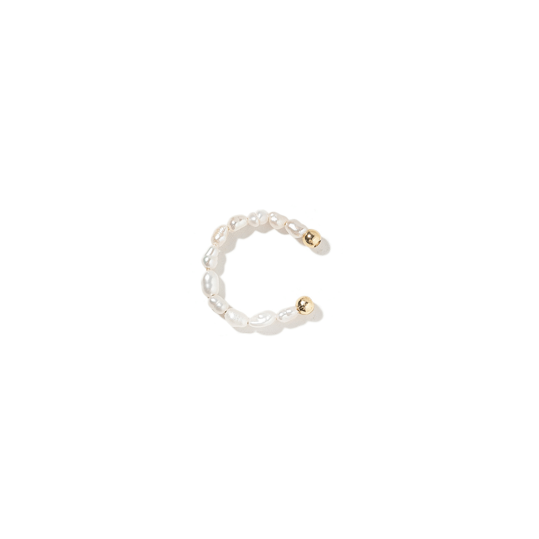DELICATE PEARL EAR CUFF - ARETES - Malandra Jewelry - TA2116