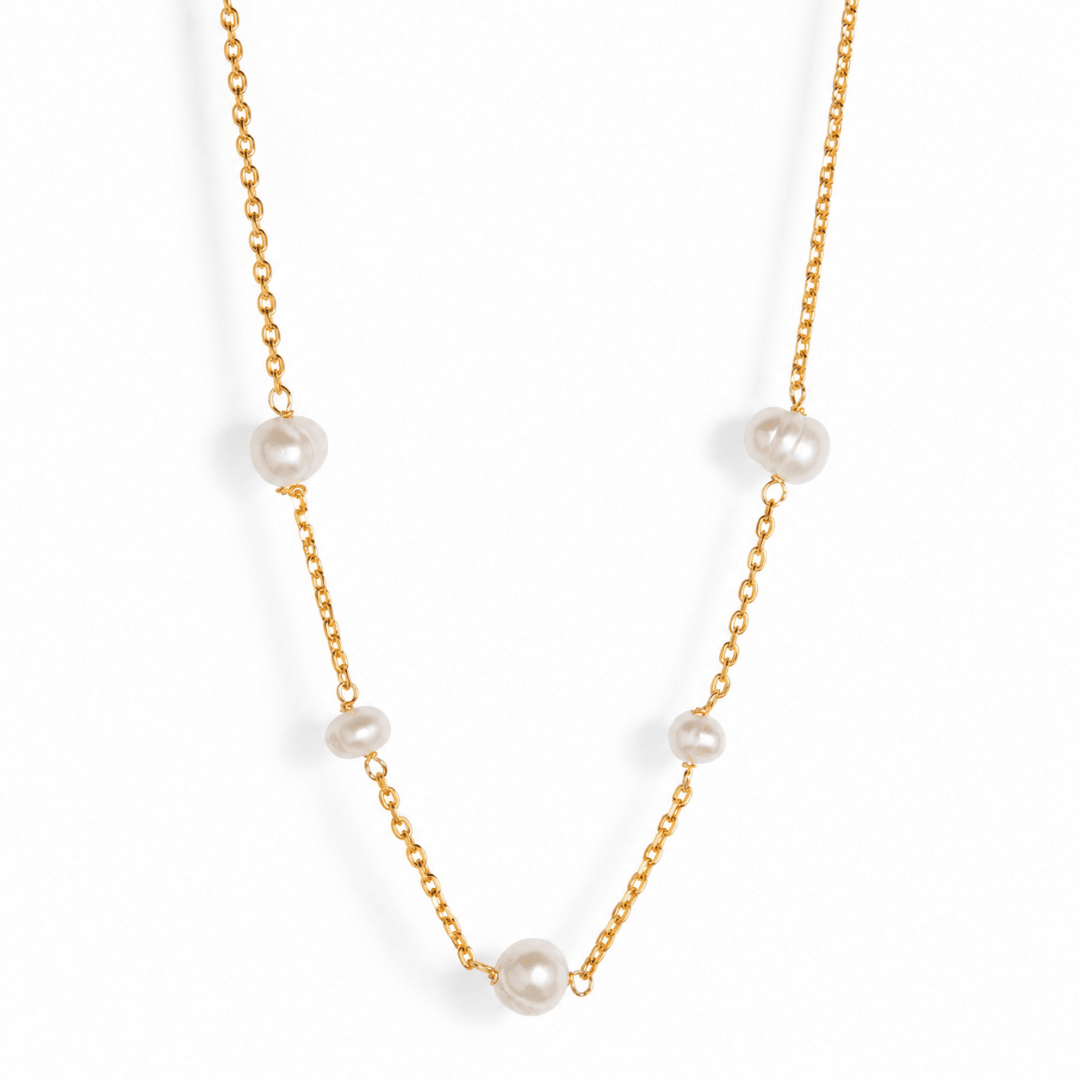 DELICATE PEARLS DOTS NECKLACE - COLLARES - Malandra Jewelry - TC1928