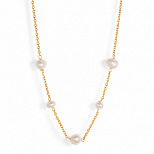 DELICATE PEARLS DOTS NECKLACE - COLLARES - Malandra Jewelry - TC1928