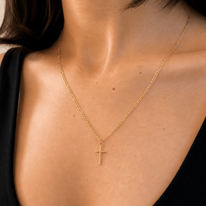 DIVINE CROSS NECKLACE - COLLARES - Malandra Jewelry - TC2478