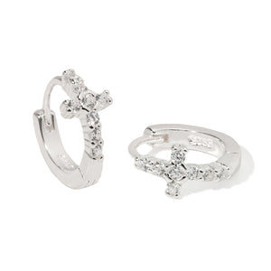 DIVINE SPARK HOOPS - ARETES - Malandra Jewelry - FBA517-1EAR0038-1PR-4