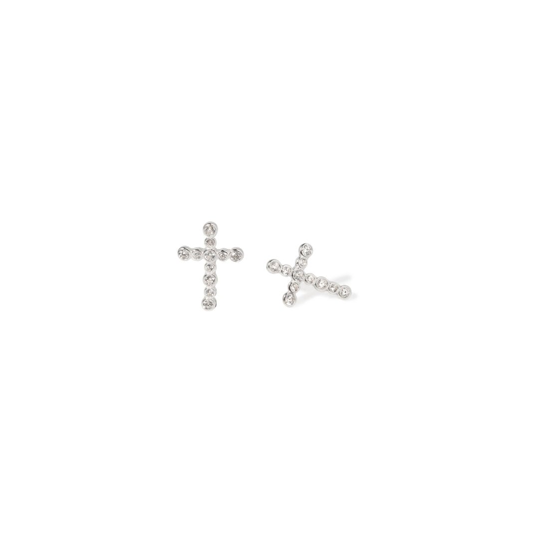 DIVINE SPARK STUDS - ARETES - Malandra Jewelry - FBA532-1EJG0022-1PP-4