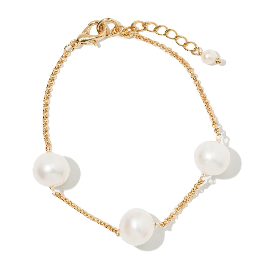 DOTS TRIPLE PEARL BRACELET - PULSERAS - Malandra Jewelry - TP2203