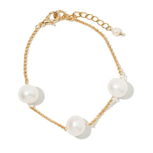 DOTS TRIPLE PEARL BRACELET - PULSERAS - Malandra Jewelry - TP2203