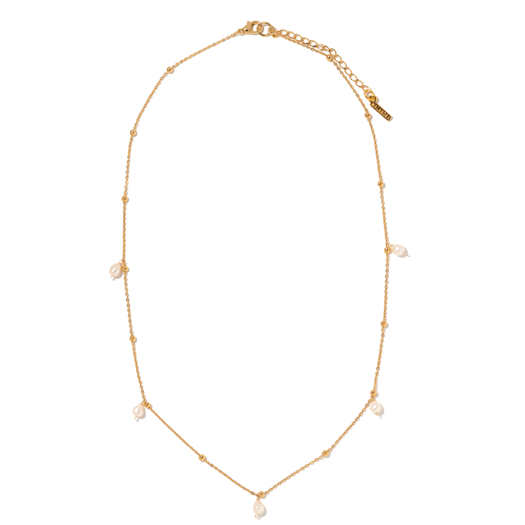 DOTTED PEARL NECKLACE - COLLARES - Malandra Jewelry - TC2526