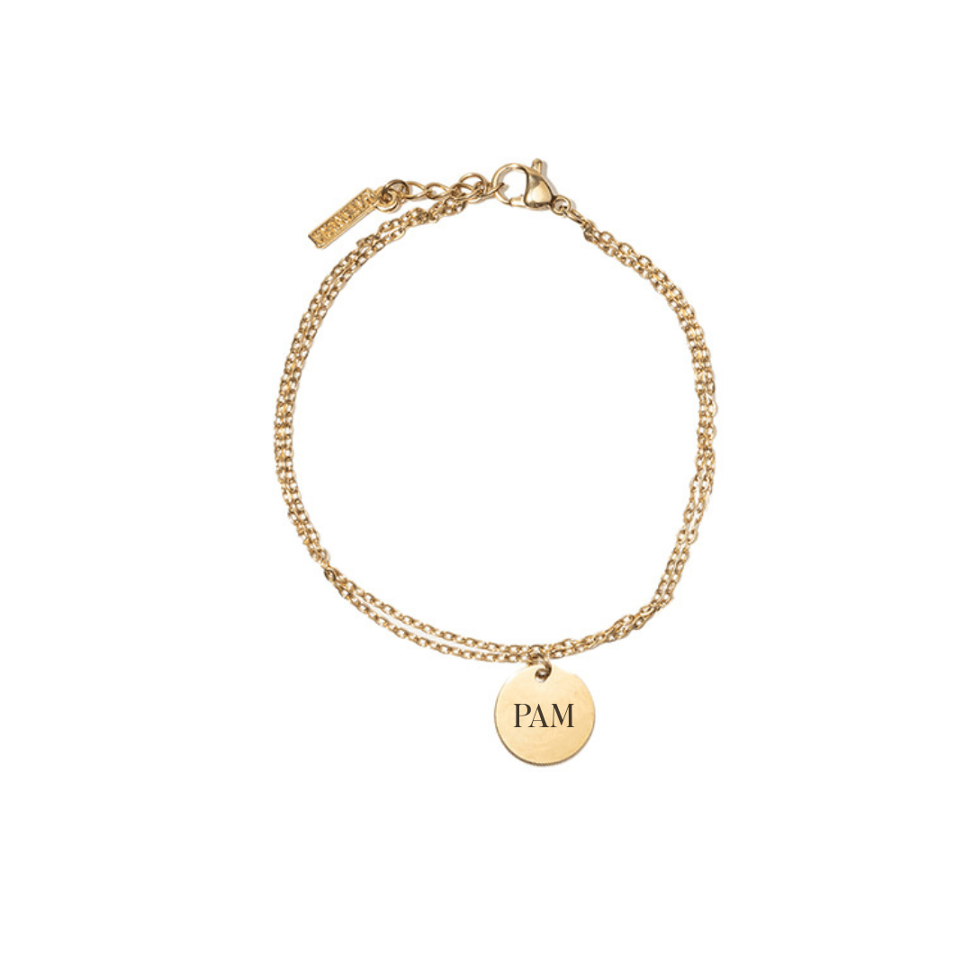 DOUBLE CUSTOM COIN BRACELET - PULSERAS - Malandra Jewelry - ZXP20 - T001044029