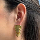 DOUBLE DROP STATEMENT EARRINGS - ARETES - Malandra Jewelry - EVFA21 - 1323 - ET1645G - 0039C