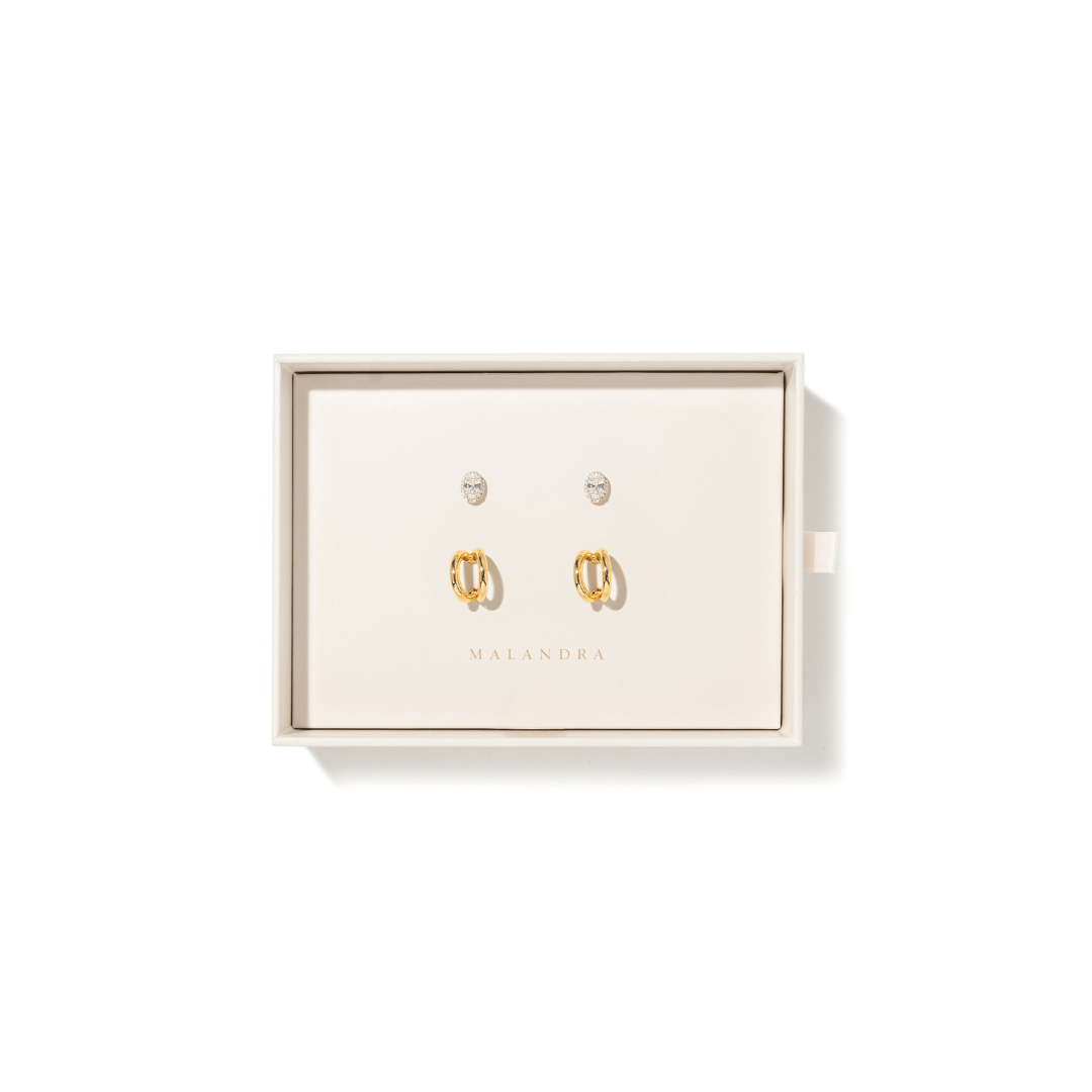 DOUBLE GLAM GIFT SET - SETS DE REGALO - Malandra Jewelry - SET126/ZWA15-ZWA73