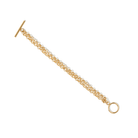 DOUBLE GOLD LINK BRACELET - PULSERAS - Malandra Jewelry - TP2230