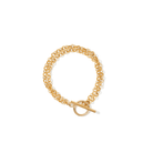 DOUBLE GOLD LINK BRACELET - PULSERAS - Malandra Jewelry - TP2230