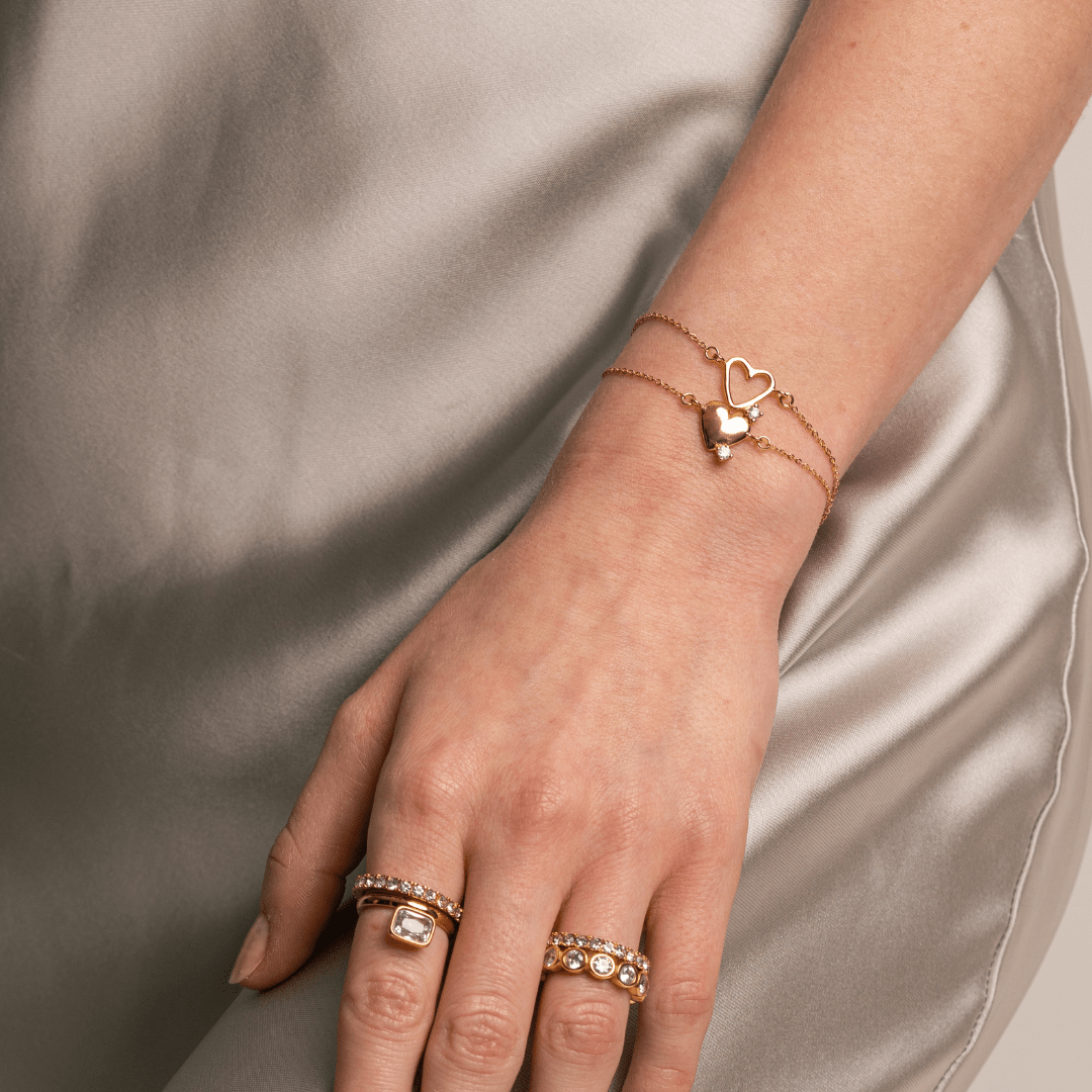 DOUBLE HEART GIFT SET - SETS DE REGALO - Malandra Jewelry - SET204-VCP266 /VCP267