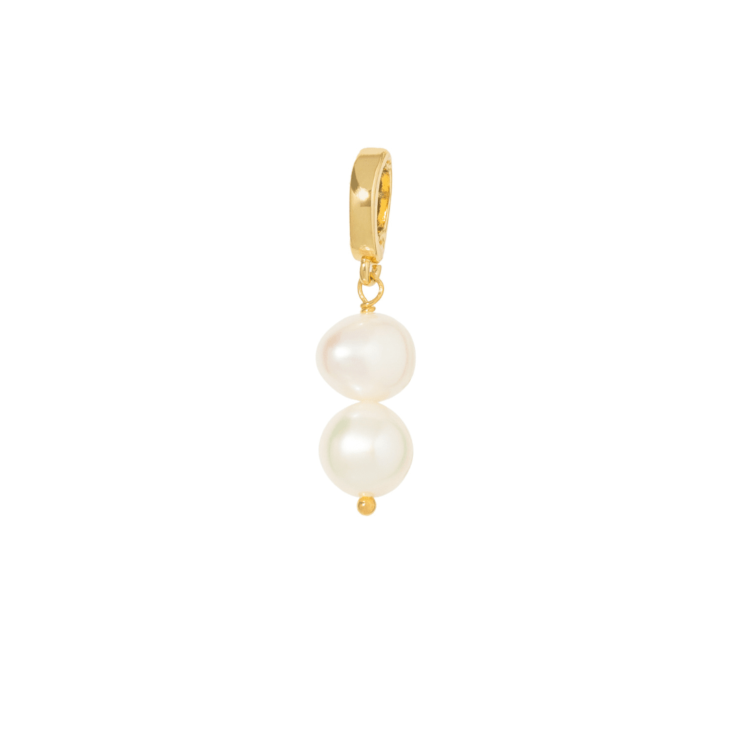 Double Pearl Charm - DIJES - Malandra Jewelry - TD2668