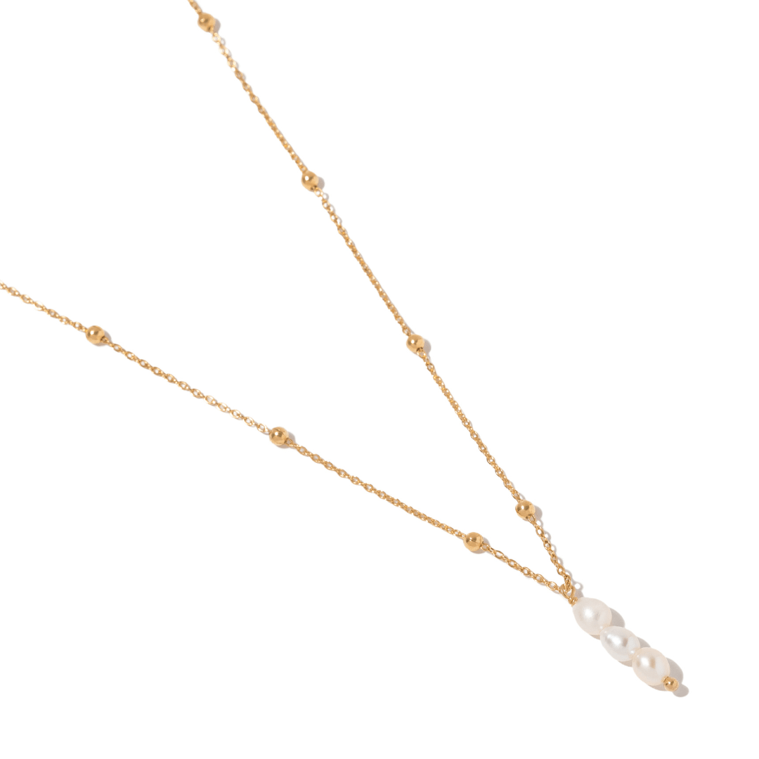 DROPLET PEARL NECKLACE - COLLARES - Malandra Jewelry - TC2527