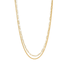 DUAL CHAIN LAYER NECKLACE - COLLARES - Malandra Jewelry - TC2268