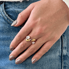 DUAL HALO GLEAM RING - ANILLOS - Malandra Jewelry - EUWR356-JDR0310006