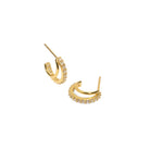 DUAL SPARK MILANO HOOPS - ARETES - Malandra Jewelry - ERA88 - 60244111394C