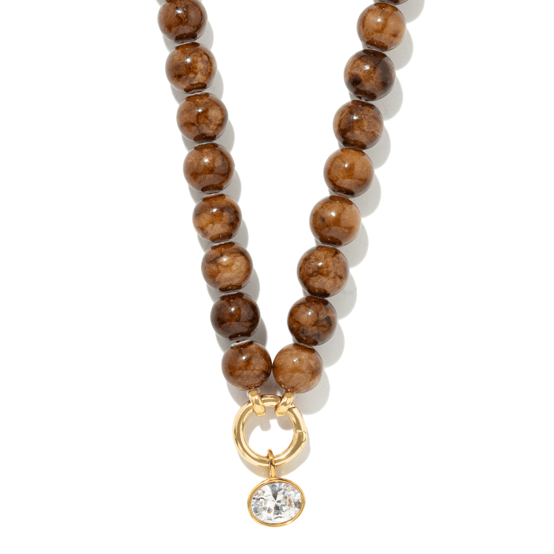 DUNE JADE GAIA NECKLACE - COLLARES - Malandra Jewelry - TC2439