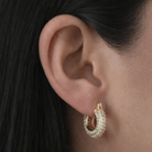 DUO GLEAM EARRINGS SET - ARETES - Malandra Jewelry - EZA13-VE560