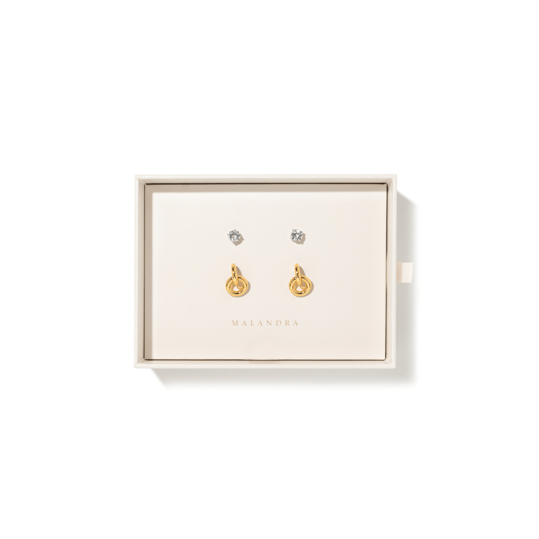 DUO ICONIC GIFT SET - SETS DE REGALO - Malandra Jewelry - SET125/ZWA14 - ZWA30.P