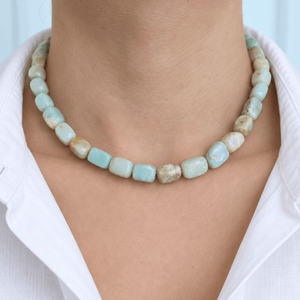 Earth Amazonite Terra Necklace - COLLARES - Malandra Jewelry - TC2670