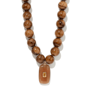 EARTH JADE GAIA NECKLACE - COLLARES - Malandra Jewelry - TC2438