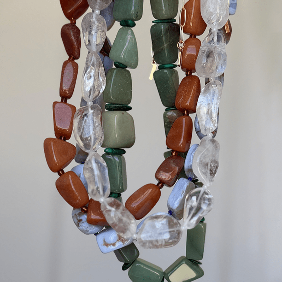 EARTHEN RUST TERRA NECKLACE - COLLARES - Malandra Jewelry - TC2045