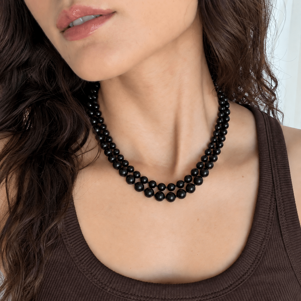 Ebony Agate Terra Necklace - COLLARES - Malandra Jewelry - TC2781