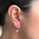 ELEGANCE MINI PEARL HOOPS - ARETES - Malandra Jewelry - TA1582