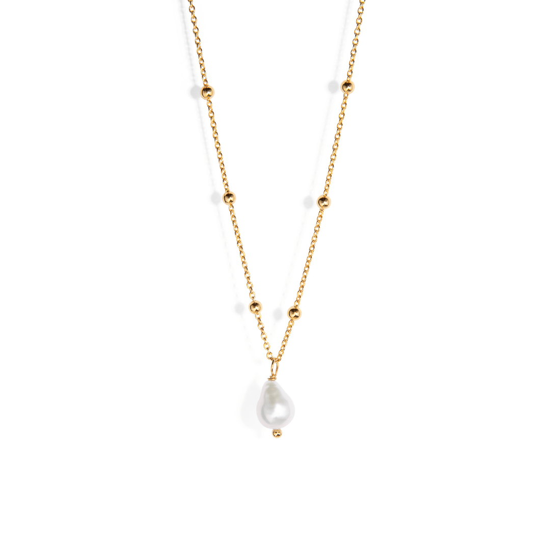 ELEGANCE PEARL NECKLACE - COLLARES - Malandra Jewelry - TC2012