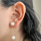 ELEGANT PEARL DROP EARRINGS - ARETES - Malandra Jewelry - TA1936