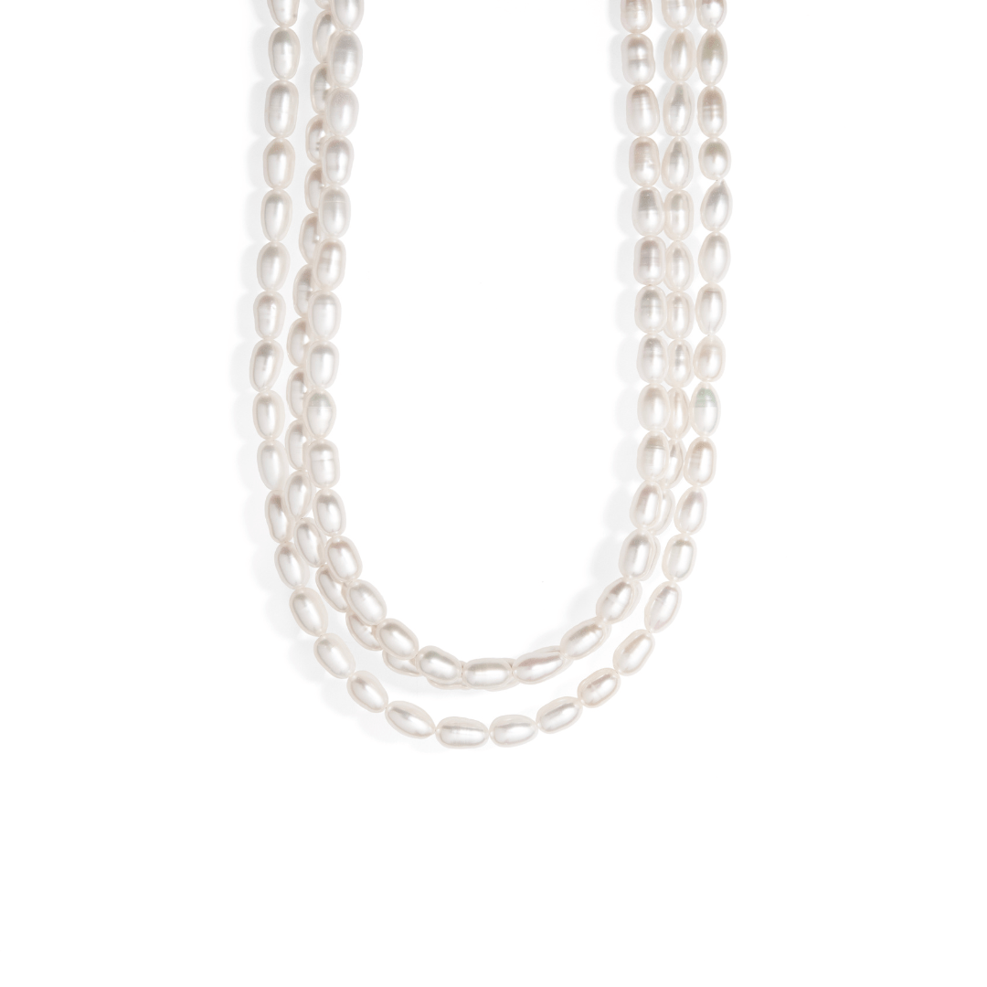 ELEGANT TRIPLE PEARL NECKLACE - COLLARES - Malandra Jewelry - TC1932