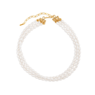 ELEGANT TRIPLE PEARL NECKLACE - COLLARES - Malandra Jewelry - TC1932