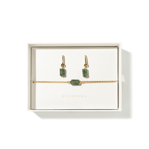 EMERALD AURA GIFT SET - SETS DE REGALO - Malandra Jewelry - SET118-TP1617 TA1627