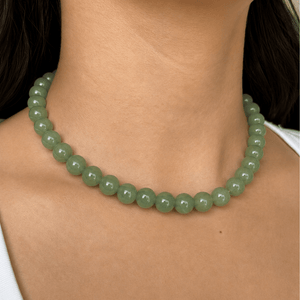 EMERALD AVENTURINE TERRA NECKLACE - COLLARES - Malandra Jewelry - TC2507