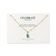 EMERALD GLOW NECKLACE - COLLARES - Malandra Jewelry - TC2278
