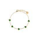 EMERALD HEART BRACELET - PULSERAS - Malandra Jewelry - EUWP153 - JDB201267