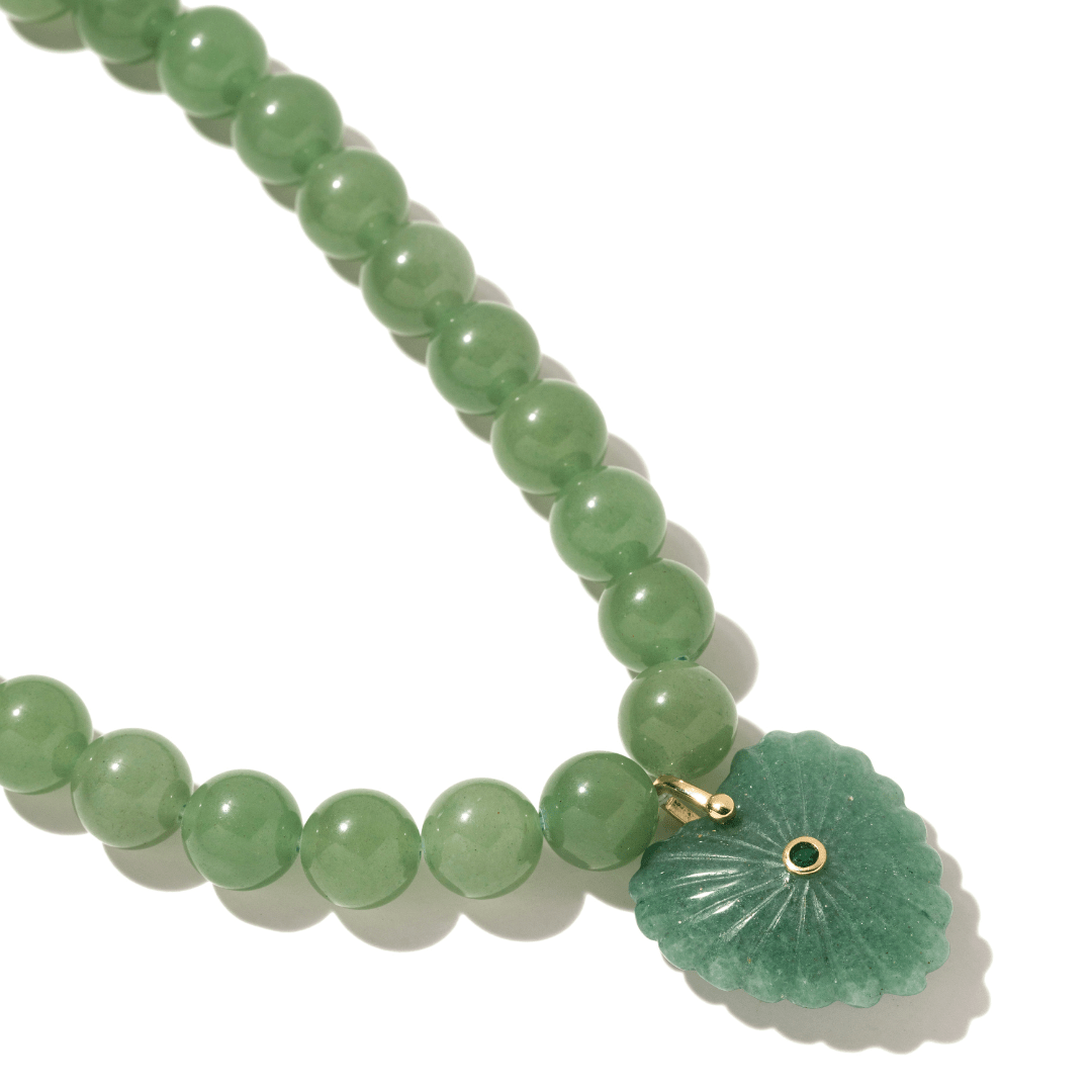EMERALD HEART GAIA NECKLACE - COLLARES - Malandra Jewelry - TC2508
