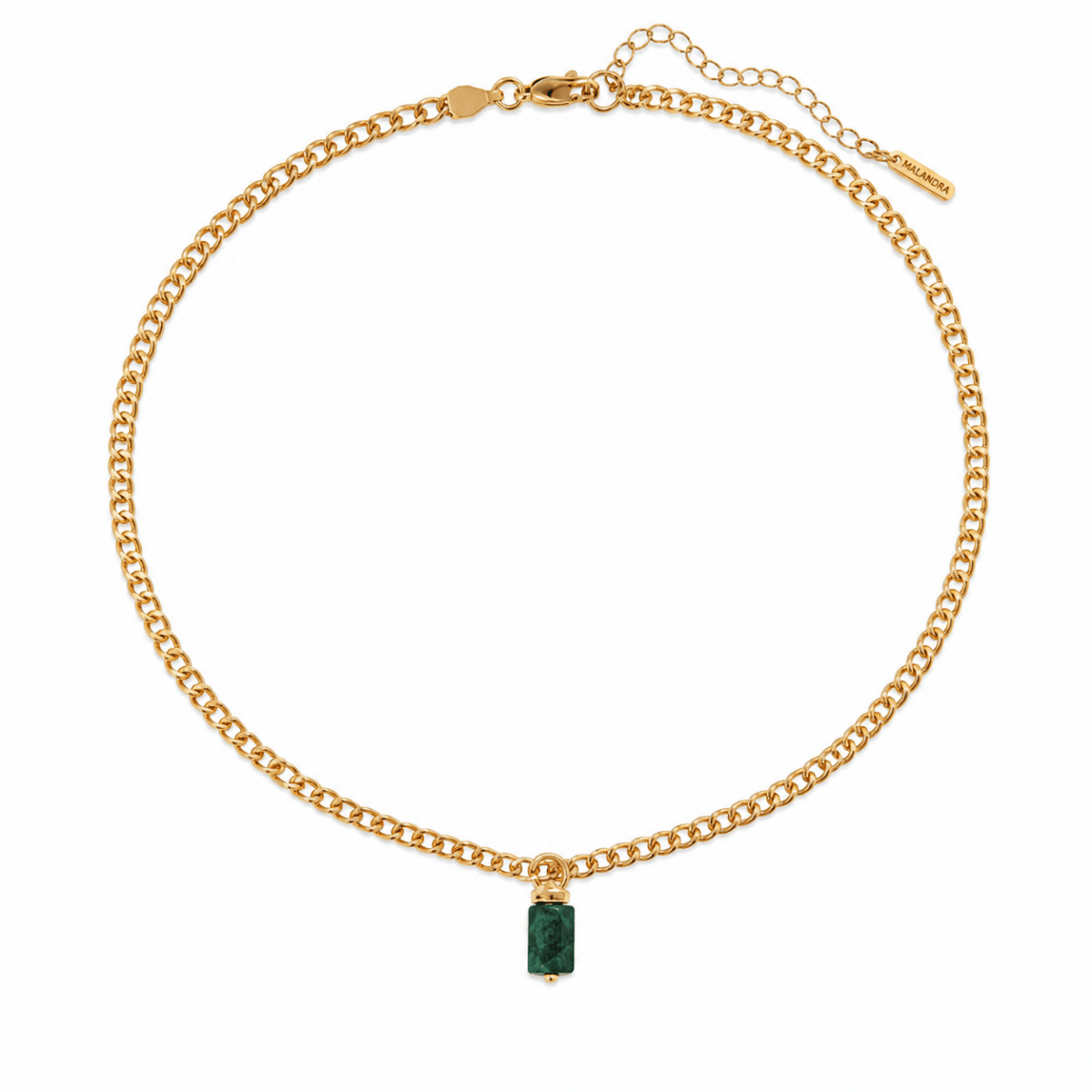 EMERALD V AURA NECKLACE - COLLARES - Malandra Jewelry - TC1178