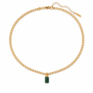EMERALD V AURA NECKLACE - COLLARES - Malandra Jewelry - TC1178