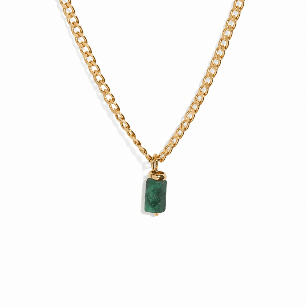 EMERALD V AURA NECKLACE - COLLARES - Malandra Jewelry - TC1178