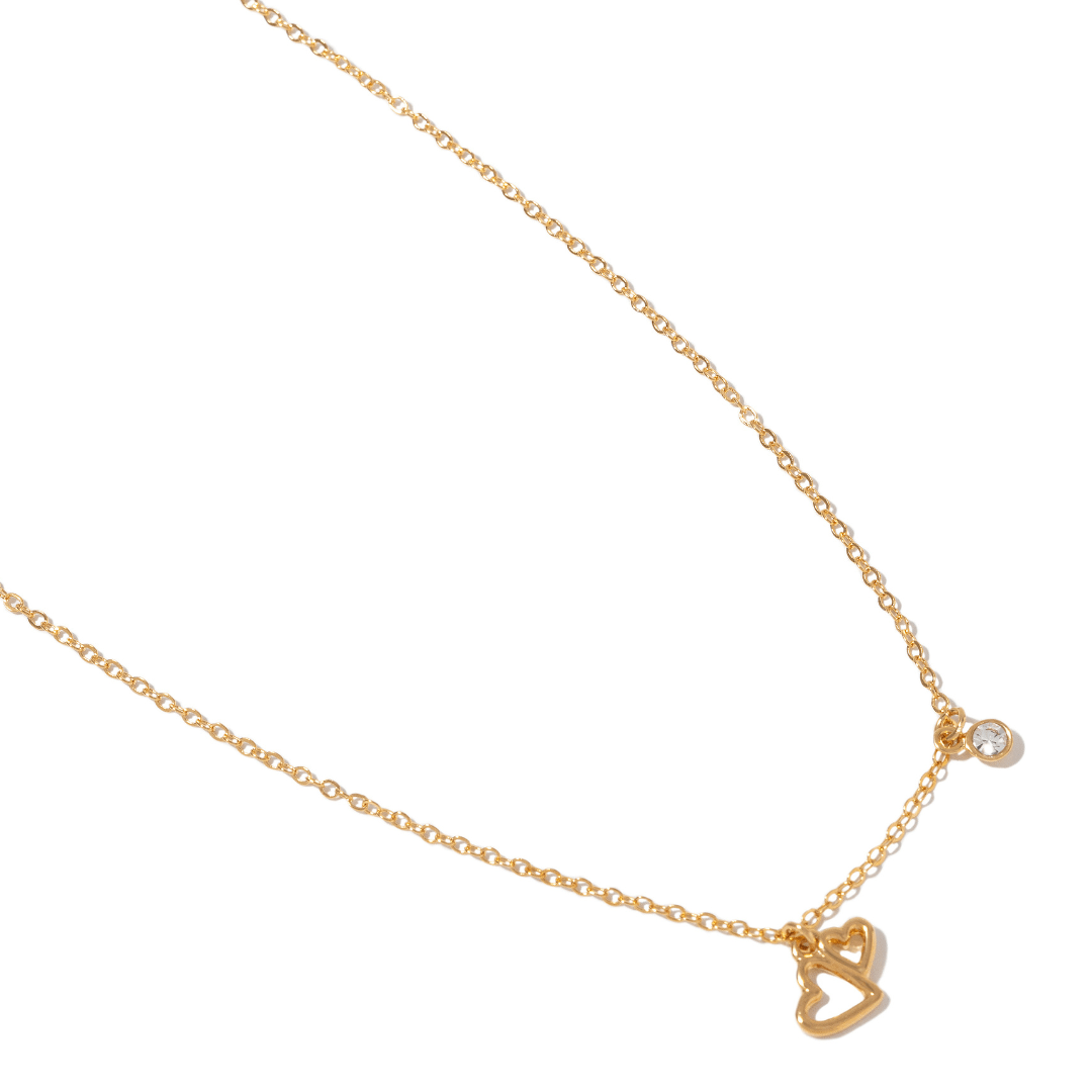 ENDLESS SHINE HEART NECKLACE - COLLARES - Malandra Jewelry - VCC300-9072