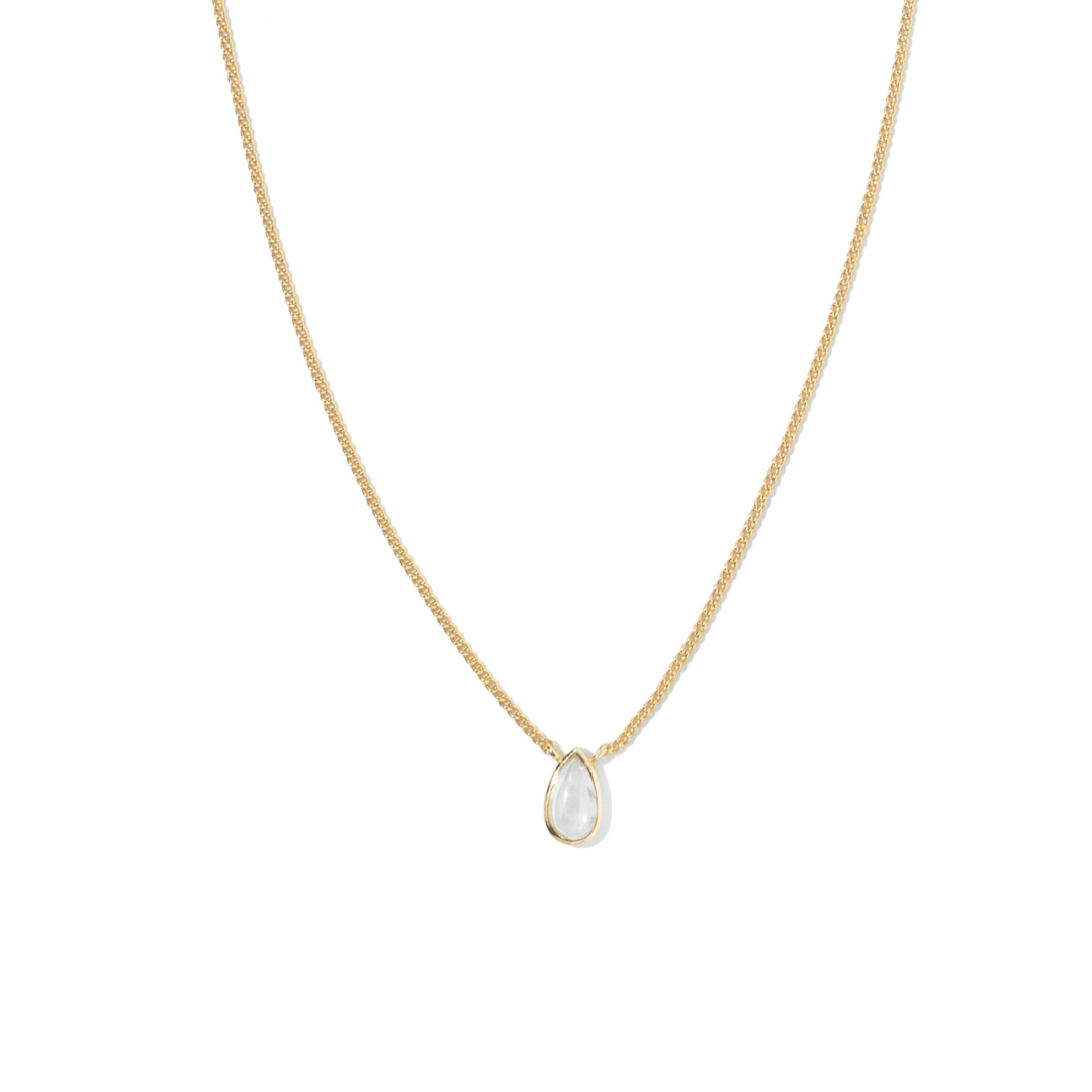 ESSENTIAL CRYSTAL DROP NECKLACE - COLLARES - Malandra Jewelry - ICC554
