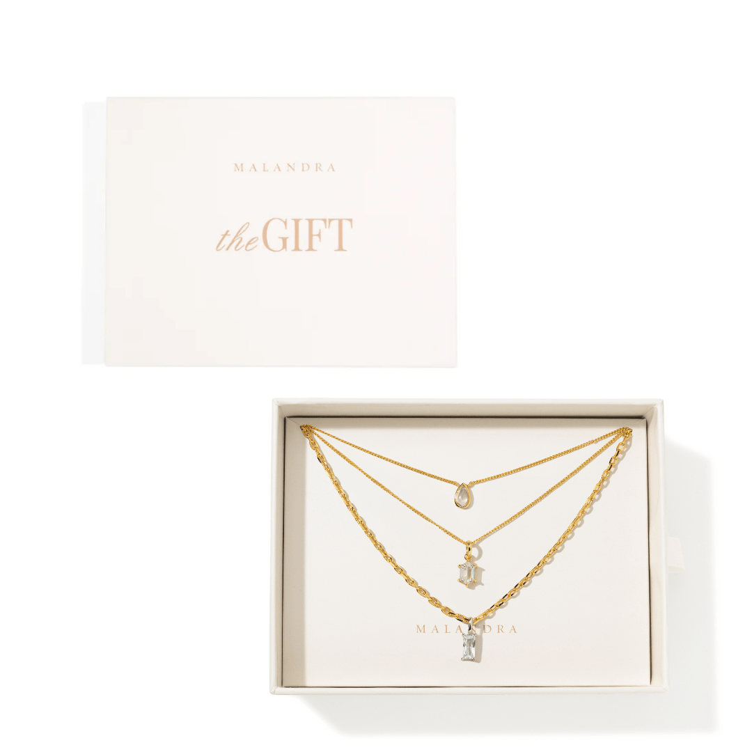ESSENTIAL CRYSTAL LAYER GIFT SET - SETS DE REGALO - Malandra Jewelry - SET153- ICC550/ICC553 /ICC554