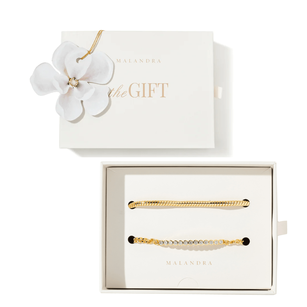 ESSENTIAL GOLDEN BRACELET GIFT SET - SETS DE REGALO - Malandra Jewelry - SET83 / ICP515 - ICP513
