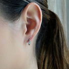 ESSENTIAL SPARK SILVER HUGGIES - ARETES - Malandra Jewelry - AA1305-ASUB99955