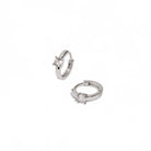 ESSENTIAL SPARK SILVER HUGGIES - ARETES - Malandra Jewelry - AA1305-ASUB99955