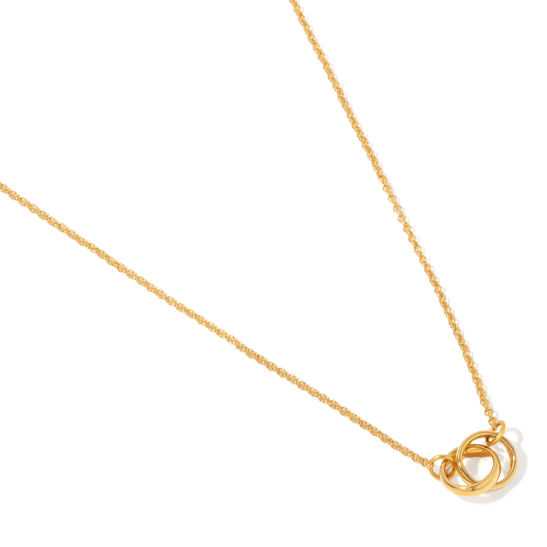 Eternal Interlock Duo Necklace - COLLARES - Malandra Jewelry - TC2650