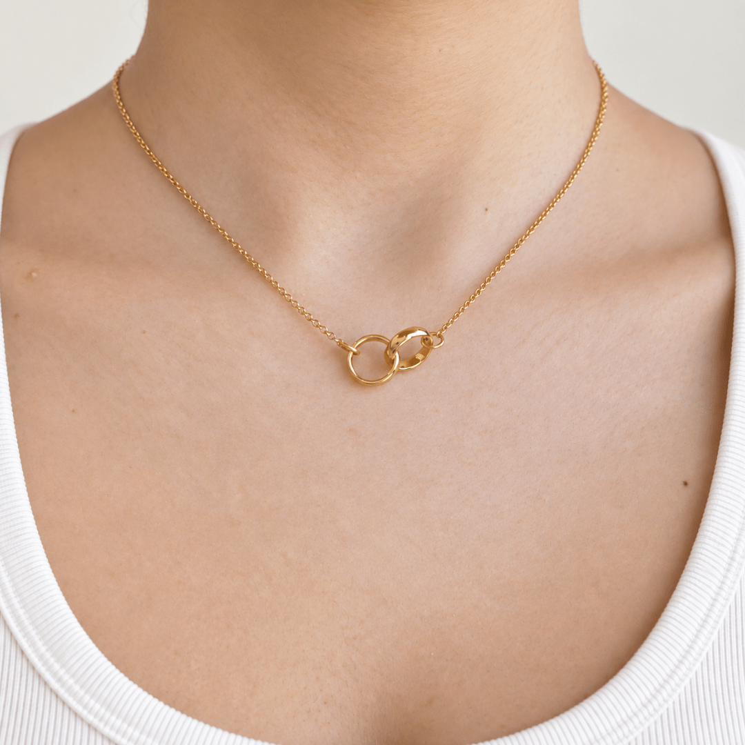 Eternal Interlock Duo Necklace - COLLARES - Malandra Jewelry - TC2650