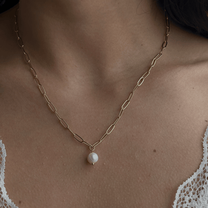 ETHEREAL GOLD PEARL NECKLACE - COLLARES - Malandra Jewelry - TC1838