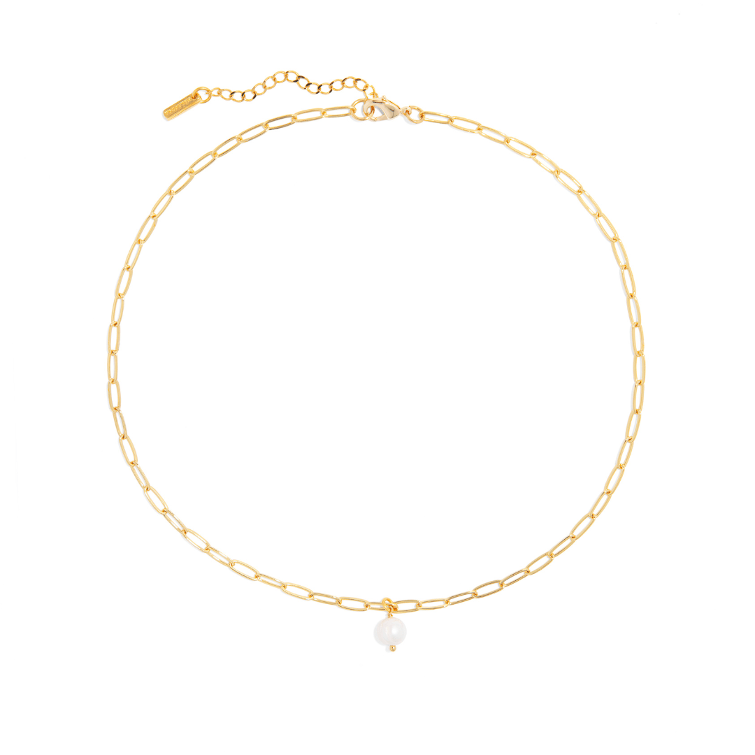 ETHEREAL GOLD PEARL NECKLACE - COLLARES - Malandra Jewelry - TC1838